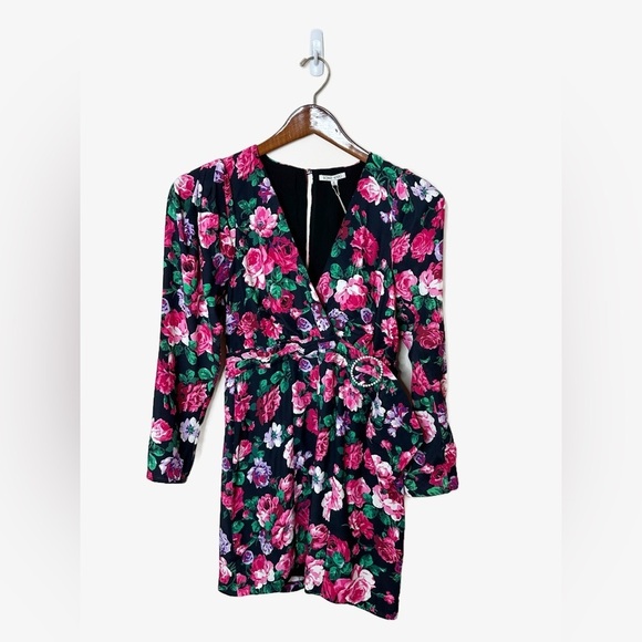 Ronny Kobo Floral Mini Dress w Open Back - size Medium - NWT - Cocktail / Formal - Picture 4 of 16